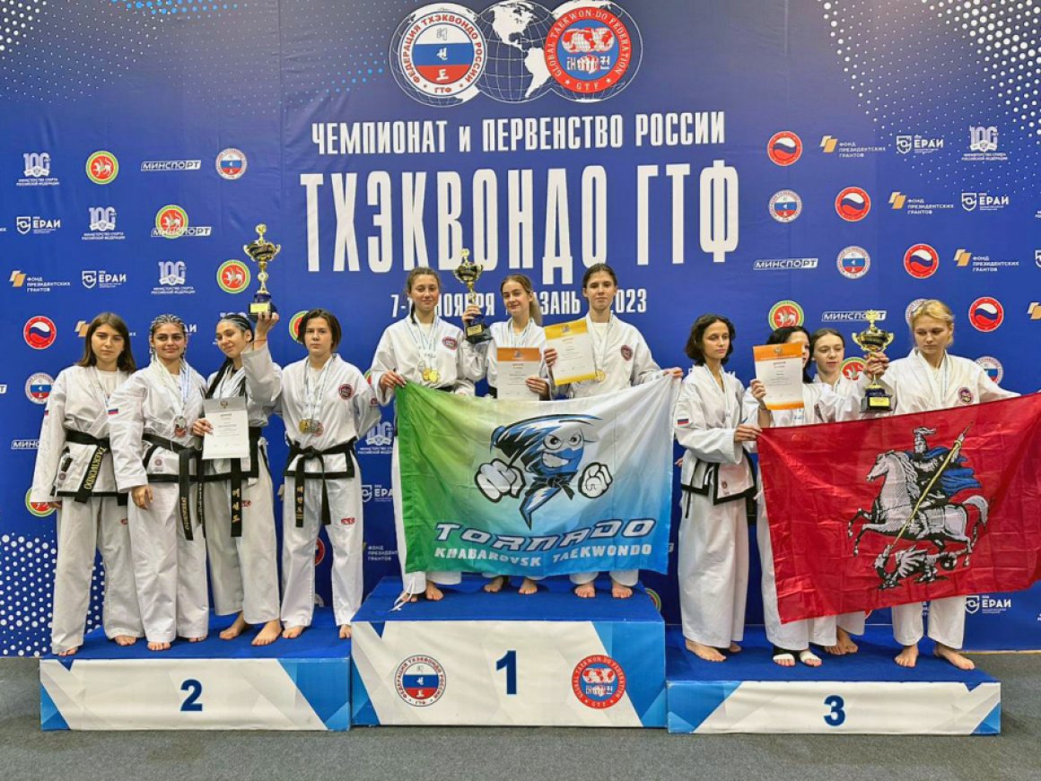 Тхэквондисты края выиграли 20 медалей чемпионата и первенства России