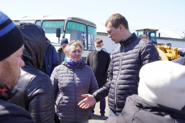 Правительство Хабаровского края контролирует уровень воды  у Николаевска-на-Амур