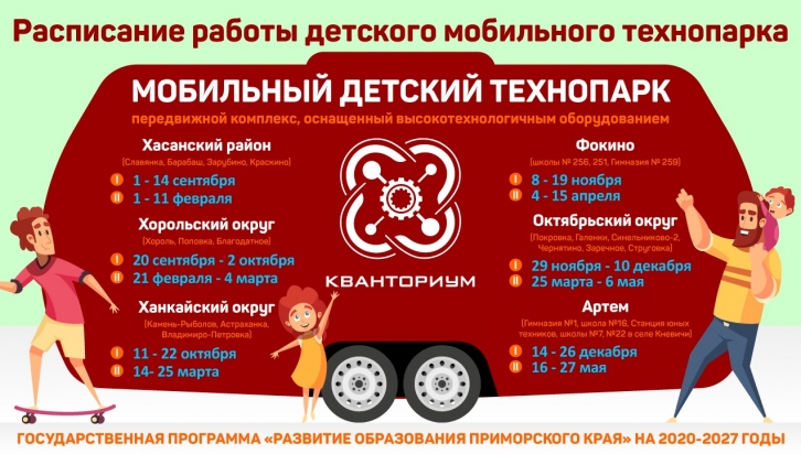 Приморские школьники могут посетить "Кванториум"