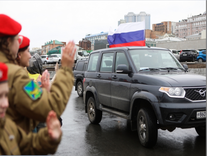 В Приморье дали старт автопробегу «Zа мир без нацизма!»