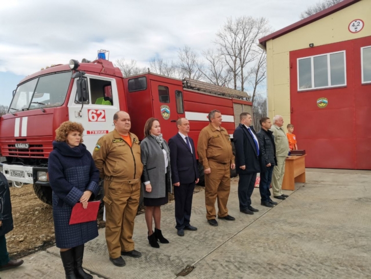 В поселке Тумнин открыли новую пожарную часть